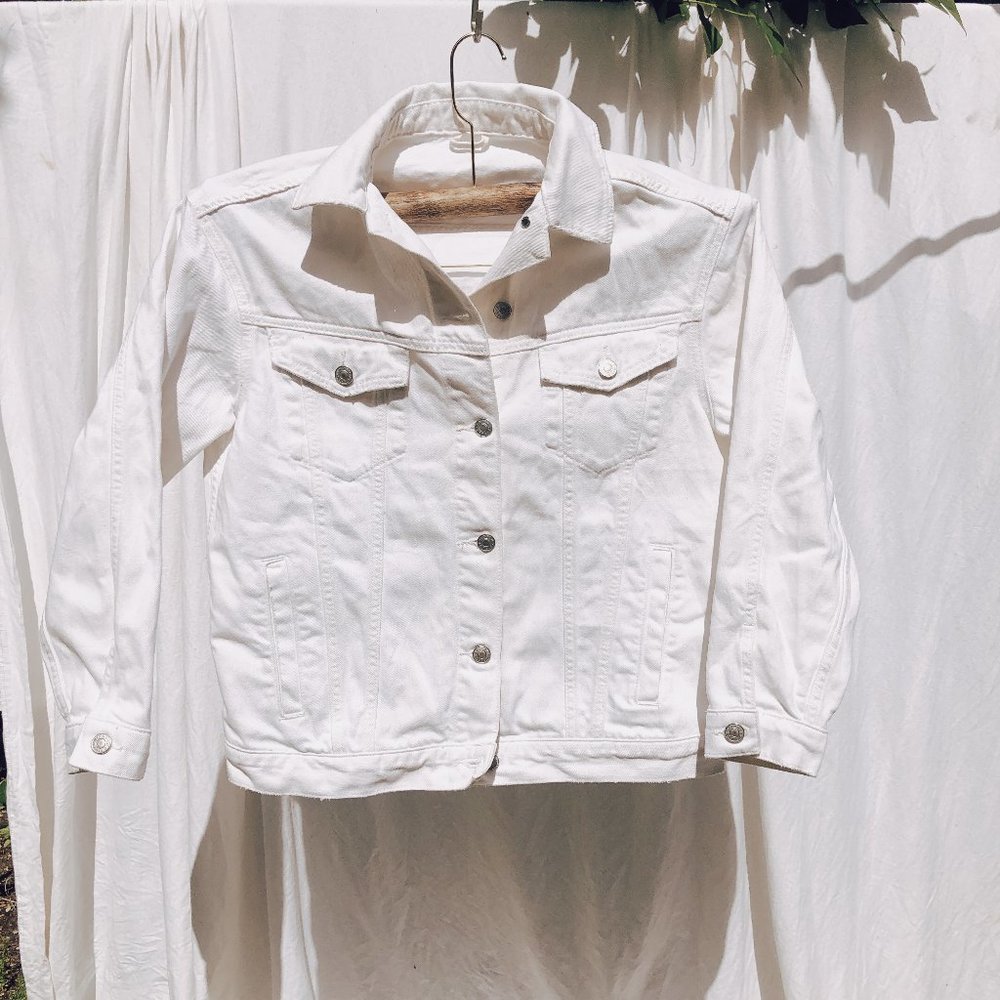 White denim jacket TOPSHOP